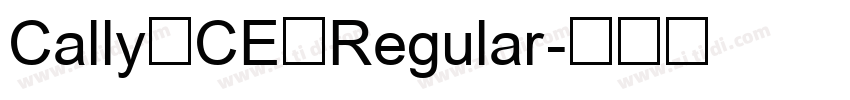 Cally CE Regular字体转换